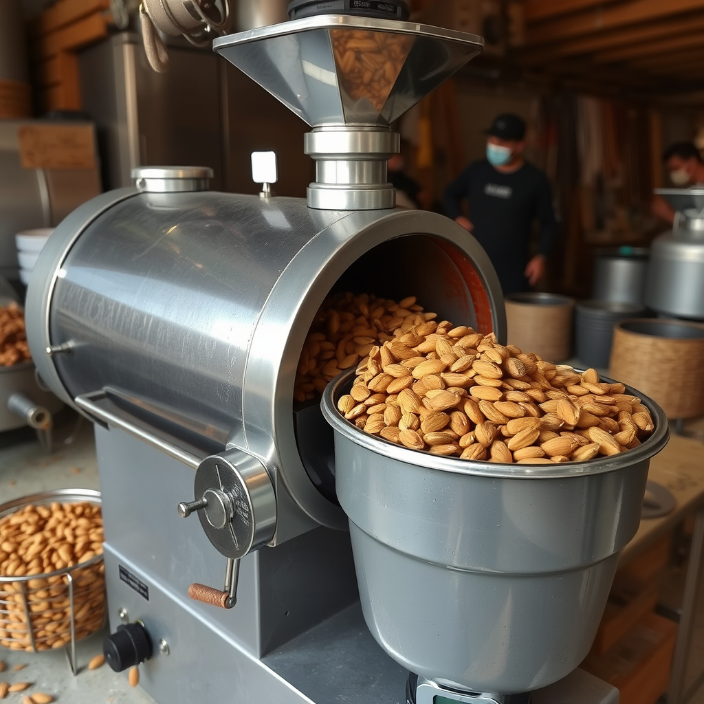 almond roasting machine