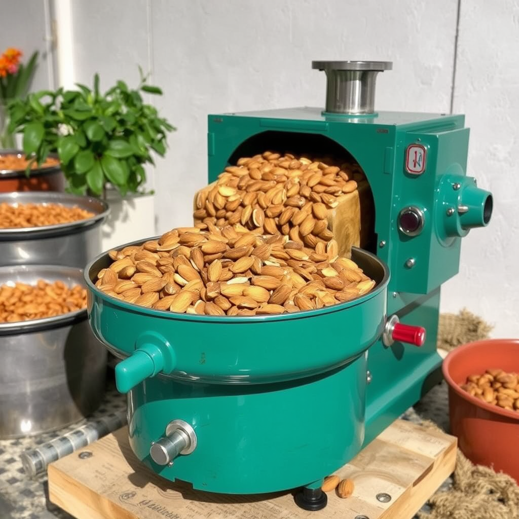 almond roasting machine