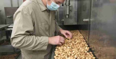 nuts roasting machine